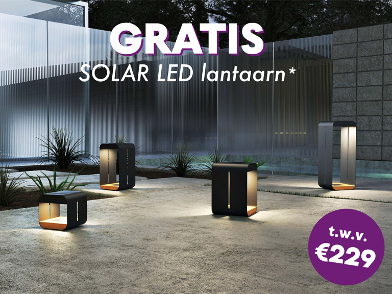 Actie: gratis solar LED lantaarn